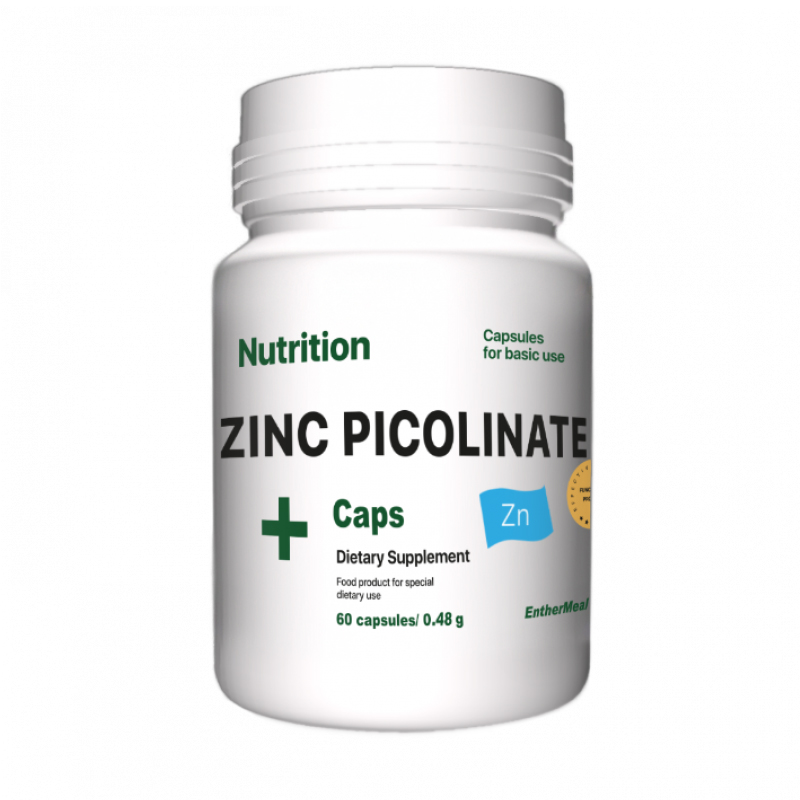 Піколінат цинку AB PRO EntherMeal Zinc Picolinate+ Caps, 60 капсул