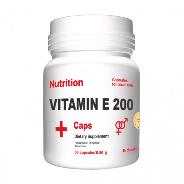 Вітамін Е AB PRO EntherMeal Vitamine E 200 + Caps, 30 капсул